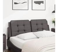 Qnhdfrt Testiera Letto Zara 120 cm Grigio Ecopelle Imbottitura In Schiuma Design Moderno Comodo Schienale per Camera Da Letto Appartamento e Camera degli Ospiti