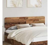Qnhdfrt Testiera moderna in legno vecchio legno 183 x 3 x 100 cm per letto matrimoniale, camera da letto, camera degli ospiti con linee pulite e costruzione durevole