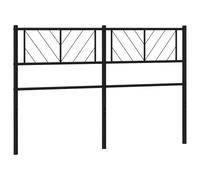Qnhdfrt Testiera per Letto Matrimoniale in Metallo Nero 135 cm
