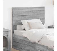 Qnhdfrt Testiera Sonoma grigia, 83 x 7 x 100 cm, in legno dal design moderno, robusta e durevole, facile da montare, per camera da letto, camera degli ospiti, camera dei ragazzi