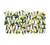 Qnhdfrt Traliccio Siepe Artificiale Espandibile Giallo 180x20 cm