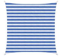 Qnhdfrt Vela Parasole Quadrata 4x4 m Blu in HDPE 160 g/m²