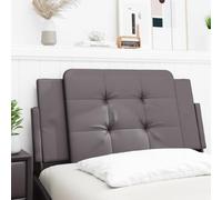 Qnhdfrt Zadar Testiera 100 x 48 cm Grigio Ecopelle Schiuma Design Moderno per LED Easy Mount Fissaggio a parete per camera da letto e camera dei ragazzi