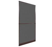 Qnhdfrt Zanzariera per porte, 120 x 240 cm, telaio in alluminio, resistente ai raggi UV, in fibra di vetro con manici, facile da montare per porta d'ingresso e porta d'ingresso