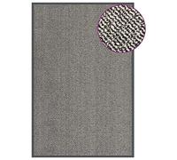 Qnhdfrt Zerbino 120 x 180 cm marrone chiaro in robusto polipropilene trapuntato con fondo in gomma antiscivolo, tappeto moderno per ingresso, corridoio e terrazza coperta