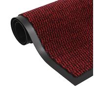 Qnhdfrt Zerbino 60 x 180 cm rosso in robusto polipropilene con retro in gomma antiscivolo, design moderno e antimacchia per ingresso corridoio terrazza coperta