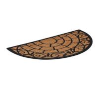 Qnhdfrt Zerbino Mezzo Rotondo 45x75 cm in Gomma e Fibra di Cocco