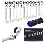Qnkaa Set di 12 chiavi a cricchetto flessibili SAE da 1/4 "a 7/8" pollici chiavi standard anello ingranaggio combinazione cricchetto kit chiave flessibile flessibile testa flessibile