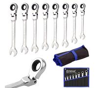 Qnkaa Set di chiavi a cricchetto flessibili da 8 pezzi SAE 5/16 "a 3/4" pollici chiavi standard anello ingranaggio a cricchetto combinazione Flexi chiave Kit Flex testa flessibile