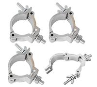 QNLEMON 4Pcs Truss Clamp 48-51mm Luce di Scena Morsetti Gancio di Lega di Alluminio Morsetto Leggero del Gancio Della Fase Resistente Metà Conica Accoppiatore