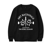 QNMGUN Amy Macdonald Is This What You've Been Waiting for Felpa con Cappuccio, Classico Pullover con Cappuccio per Uomo E Donna Comodo Stile Street,Nero,L