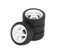 QOAKSDY Accessori Auto RC per LDRC AE86 A86 A86P LD1801 1/18 RC Car Parti di Aggiornamento Accessori 4 Pezzi 33mm Drift Pneumatico Ruota Duro
