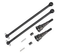 QOAKSDY Accessori Auto RC per Losi per Lasernut U4 per Rock per Racer per Buggy 1/10 rc Car Upgrade Parts Accessori 2 Pezzi Albero di Trasmissione Anteriore Posteriore Metallo