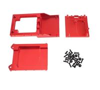 QOAKSDY Accessori Auto RC per MN per MN78 per MN168 1/12 rc Car Accessories Base di Installazione del Cambio Metallo Staffa Motore Gruppo Trave Trasversale(Red)