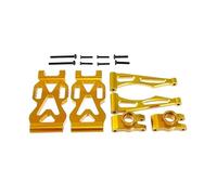 QOAKSDY Accessori Auto RC per SCY 1/16 Accessori per L'aggiornamento delle Auto Telecomandate High per Speed Kit di Bracci Oscillanti Posteriori Metallo per su E Giù (L/R)(Yellow)