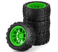 QOAKSDY Accessori Auto RC per Traxxas per Arrma per Redcat per HSP 1/10 RC per Monster Truck per Buggy Pneumatico Ruota Inserto Schiuma 12mm Esagonale 4 Pezzi 118MM