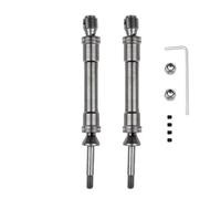 QOAKSDY Accessori Auto RC per Traxxas per Slash 4X4 per Rustler per VXL per Stampede 1/10 RC Car Parts CVD Cardan Shaft Drive Assembly Heavy Duty(Silver,Rear)