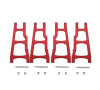 QOAKSDY Accessori Auto RC per Traxxas per Slash per Rustler per Stampede XO-1#3655X 1/10 rc Car Parts 4x4 Bracci di Sospensione Anteriori E Posteriori Inferiori(Red,1set)