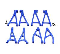 QOAKSDY Accessori Auto RC per Traxxas per Summit per E-Revo per VXL 1/16 RC Ricambi Auto Accessori Metallo Anteriore Posteriore Superiore Inferiore Braccio Sospensione Set(Blue,8pcs)