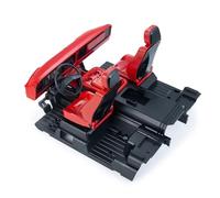 QOAKSDY Accessori Auto RC per TRX-4 per Bronco 1/10 RC Crawler Car Parti Fai da Te Pezzi di Ricambio Interni Completi Scocca Cabina per Sedile Kit Smontato(Red)