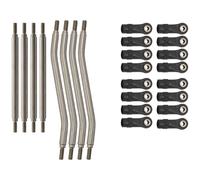 QOAKSDY Albero di Trasmissione RC per Axial per Capra AXI03004 1/10 RC Crawler Auto Parti di Aggiornamento Sospensione Metallo Asta Collegamento Sterzo Tirante