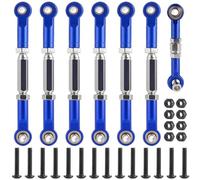 QOAKSDY Albero di Trasmissione RC per Slash 2wd per Stampede per Hoss 1/10 RC Crawler Tenditori Metallo Camber Linkage Sterzo Link Rod Ends Regolabili