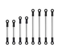 QOAKSDY Albero di Trasmissione RC per TRX4M 9749 1/18 RC Accessori di per Auto 8 Pezzi Sospensione Acciaio Set Collegamenti Asta Collegamento