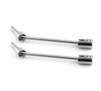 QOAKSDY Albero Motore CVD per TRAXXAS per E-Revo 2.0 per VXL 86086-4 1/10 rc Car Upgrade Accessori Albero di Trasmissione in Acciaio CVD E Tazza(Silver,2pcs)