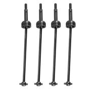 QOAKSDY Albero Motore CVD per Wltoys 144001 144002 144010 124007 124016 124018 124019 4 Pezzi Albero di Trasmissione in Metallo CVD RC Auto Parti Aggiornamento(Black)