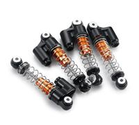 QOAKSDY Ammortizzatore RC per Axial SCX24 per Deadbolt C10 per JLU per Gladiator per 1/24 RC Crawler Car 4 Pezzi Ammortizzatori Ad Olio Metallo(Black)