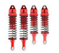 QOAKSDY Ammortizzatore RC per Traxxas per Slash 4X4 4WD per Stampede per Rustler per VXL 1/10 RC Parti di Automobili Anteriore Posteriore Ammortizzatore Metallo(Red)