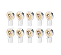 QOAKSDY Asta Sterzo RC 10 Pezzi di Metallo M2.5 Giunto A Barra di Collegamento Testa Sferica Supporto per Modello RC Auto Barca Aeroplano Camion Parti di Ricambio(Silver)