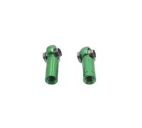 QOAKSDY Asta Sterzo RC 2 Pezzi di Metallo M2.5 Barra di Collegamento Barra di Accoppiamento Giunto Sferico 2.5MM Testa Sferica Foro L 7MM per RC Auto Camion Parte di Aggiornamento Accessori(Green)