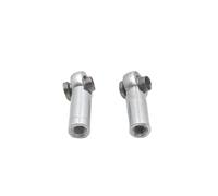 QOAKSDY Asta Sterzo RC 2 Pezzi di Metallo M2.5 Barra di Collegamento Barra di Accoppiamento Giunto Sferico 2.5MM Testa Sferica Foro L 7MM per RC Auto Camion Parte di Aggiornamento Accessori(Silver)