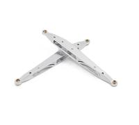 QOAKSDY Asta Sterzo RC per Axial RBX10 per Ryft 1/10 RC Crawler Upgrade Parts 2 Pezzi Braccio di Traino Posteriore in Metallo per Collegamento Oscillante Barra di Collegamento Tirante(Silver)