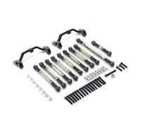 QOAKSDY Asta Sterzo RC per D90 D91 D96 per MN98 per MN99S 1/12 rc Cars Base di Collegamento dello Sterzo in Metallo Supporto per Servo dello Sterzo Parti di Aggiornamento(Black)