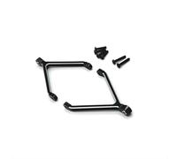 QOAKSDY Asta Sterzo RC per FMS per Xiaoqi per FCX24 Parti di Auto RC 1/24 Processo CNC di Aggiornamento E Rimontaggio in Metallo per Collegamento Superiore Fisso del Telaio(Black)