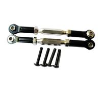 QOAKSDY Asta Sterzo RC per HPI per BULLET3.0 1/10 rc Cars Parts Accessori Parti di Ricambio Set di 2 Barre di Collegamento dello Sterzo in Lega di Alluminio(Black)