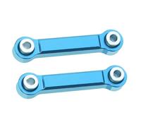 QOAKSDY Asta Sterzo RC per MJX 14303 14302 14301 per Hyper Go 1/14 rc Cars 2 Pezzi di Ricambio per Barra dello Sterzo in Lega di Alluminio(Blue)