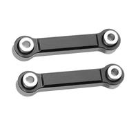 QOAKSDY Asta Sterzo RC per MJX 14303 14302 14301 per Hyper Go 1/14 rc Cars 2 Pezzi di Ricambio per Barra dello Sterzo in Lega di Alluminio(Black)