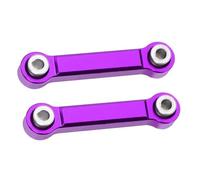 QOAKSDY Asta Sterzo RC per MJX 14303 14302 14301 per Hyper Go 1/14 rc Cars 2 Pezzi di Ricambio per Barra dello Sterzo in Lega di Alluminio(Purple)