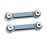 QOAKSDY Asta Sterzo RC per MJX 14303 14302 14301 per Hyper Go 1/14 rc Cars 2 Pezzi di Ricambio per Barra dello Sterzo in Lega di Alluminio(Gray)
