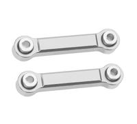 QOAKSDY Asta Sterzo RC per MJX 14303 14302 14301 per Hyper Go 1/14 rc Cars 2 Pezzi di Ricambio per Barra dello Sterzo in Lega di Alluminio(Silver)