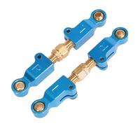 QOAKSDY Asta Sterzo RC per MJX per Hyper Go 14209 14210 1:14 rc Cars 2 Pezzi RC Linkages Servo Link Regolabile Tiranti Sospensioni in Metallo Componenti(Blue)