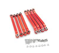 QOAKSDY Asta Sterzo RC per MN D90 D96 per MN98 per MN99S MN45 Metallo per Barra di Collegamento del Telaio Barra di Trazione Barra di Collegamento Parti di Auto RC(Red)