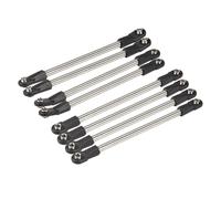 QOAKSDY Asta Sterzo RC per SCX10 D90 TF2 1/10 RC Crawler per Parti Fai da Te del Telaio 8 Pezzi in Acciaio 275 Mm Set di Collegamenti con estremità A Snodo M4