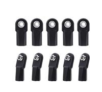 QOAKSDY Asta Sterzo RC per TRX4 per SCX10 per Element per Enduro TF2 1/10 RC Crawler Links Terminali A Snodo Dritti in Plastica M4 con Perno A Sfera da 7 Mm(Angled)