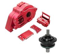 QOAKSDY Auto RC Accessori per Arrma per Kraton per Outcast 4S V2 per BLX 1/10 rc Car Upgrade Parts Accessori Metal Center Gearbox E Set Differenziale(Red)