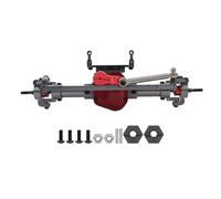QOAKSDY Auto RC Accessori per Axial per SCX10 1/10 RC Crawler Auto Parti di Aggiornamento ASSE CNC Metallo Anteriore Posteriore con Adattatore Servo Armfor(Front)