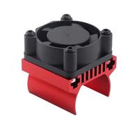 QOAKSDY Auto RC Accessori per TRAXXAS per TRX4 TRX4-M per Axial Scx24 1/18 RC Crawler Car Parti di Aggiornamento Accessori 180 Ventola Raffreddamento del Motore Dissipatore Calore(Red)